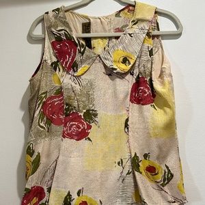 Anthropologie Sleeveless Vintage Top